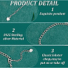 4Pcs 4 Styles Sterling Silver Chain Extender Sets DIY-GO0002-28-5