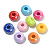 Opaque Acrylic European Beads FIND-CJC0003-66-6