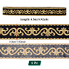 Ethnic Style Floral Pattern Embroidery Polyester Ribbons OCOR-WH0104-44A-2