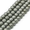 Non-magnetic Synthetic Hematite Beads Strands X-G-K015-6mm-02F-2
