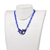 Personalized ABS Plastic Cable Chain Necklaces NJEW-JN02849-06-4