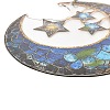 Stained Acrylic & Iron Suncatchers HJEW-F022-01E-4