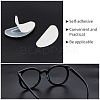24 Pairs 2 Colors Silicone D-shaped Eyeglass Nose Pads KY-GF0001-20-4