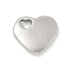 304 Stainless Steel Heart Pendants STAS-R162-01P-02-1