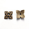 Tibetan Style Alloy Bead Caps TIBEB-Q018-B-LF-1