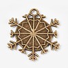 Tibetan Style Alloy Pendant Cabochon Settings PALLOY-WH0014-03AB-2