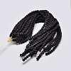 Natural Lava Rock Round Bead Strands X-G-I124-6mm-10-2