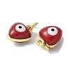 Brass Enamel Charms KK-S518-03A-G-2