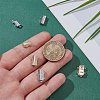 4Pcs 2 Colors Brass Micro Pave Clear Cubic Zirconia Slide Lock Clasps DIY-PH0033-43-3