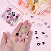 70Pcs 7 Colors Alloy Crown European Beads FIND-SP0005-86-3