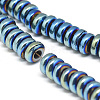 Electroplate Non-magnetic Synthetic Hematite Beads Strands G-T061-42A-3
