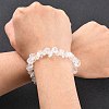 Valentines Day for Lovers Ideas Crystal Chips Stretch Bracelets X-BJEW-JB01308-07-5