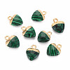 Synthetic Malachite Charms G-N326-121-07-1
