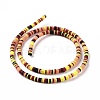 Handmade Polymer Clay Beads Strands CLAY-R089-3mm-015-3
