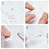 160Pcs Brass Crimp Bead Cover FIND-BBC0003-65A-S-5