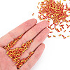 Opaque Colours Two Tone Seed Glass Bugle Beads SEED-T006-02A-05-6