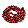 Baking Paint Glass Beads Strands DGLA-N012-8mm-10-2
