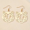 Tiger Head Alloy Dangle Earrings FS-WG96218-02-1