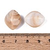 Two Tone Opaque Plastic Beads KY-N025-55-3