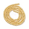 Electroplated Shell Pearl Beads Strands BSHE-G041-3mm-01-2