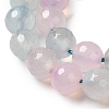 Dyed & Heated Natural Agate Beads Strands G-P539-D01-02-4