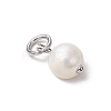 Natural Cultured Freshwater Pearl Potato Charms PALLOY-JF03920-01-4