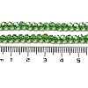 Electroplate Transparent Glass Beads Strands EGLA-A035-T3mm-A11-4
