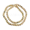 Transparent Electroplate Glass Beads Strands EGLA-N002-34C-C23-2