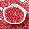 Baking Paint Luster Glass Seed Beads SEED-B001-04A-04-2