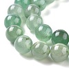 Natural Green Aventurine Beads Strands G-Q462-8mm-20A-8