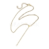 Adjustable 304 Stainless Steel Mixed Chain Lariat Necklace Making AJEW-JB01636-1