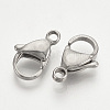 Tarnish Resistant 304 Stainless Steel Lobster Claw Clasps STAS-T029-9-2