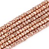 Electroplate Non-magnetic Synthetic Hematite Beads Strands G-L485-06A-RG-1