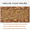 Brass Wax Seal Stamp with Handle AJEW-WH0184-0897-7