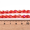 Transparent Electroplate Glass Beads Strands EGLA-N013-T6mm-B29-4