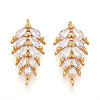 Brass Micro Pave Cubic Zirconia Pendants KK-N261-95B-G-1