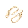 Brass Earring Hooks KK-G604-06G-2
