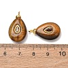Natural Tiger Eye Pendants GG-CBAA798-01G-07-2