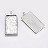 Alloy Pendant Cabochon Settings PALLOY-2418-P-LF-2
