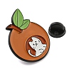 Cartoon Fruit with Cat Enamel Pins JEWB-F031-01F-3