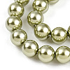 Baking Paint Pearlized Glass Pearl Bead Strands HY-N002-5mm-A07-4