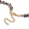Natural Ice Obsidian Chip Beaded Necklace NJEW-JN04616-02-5