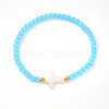 Bohemian Glass Beads Stretch Bracelets LS-KO2121-15-1