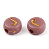 Plating Acrylic Beads OACR-P017-A05-4