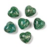 Dyed Natural Imperial Jasper Heart Palm Stone G-Q021-03F-1