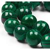 Synthetic Malachite Beads Strands G-G832-01-4mm-3