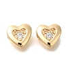 Brass Micro Pave Cubic Zirconia KK-Q001-05G-03-1
