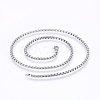 Non-Tarnish 304 Stainless Steel Box Chain Necklaces NJEW-F227-09P-07-1