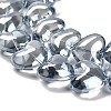 Electroplate Glass Beads Strands EGLA-B008-01A-PL01-2