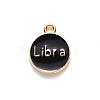 Alloy Enamel Pendants X-ENAM-S124-01A-08K-3